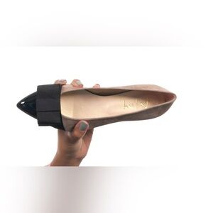 French Sole New York Onstage Leather Bow Flats 6